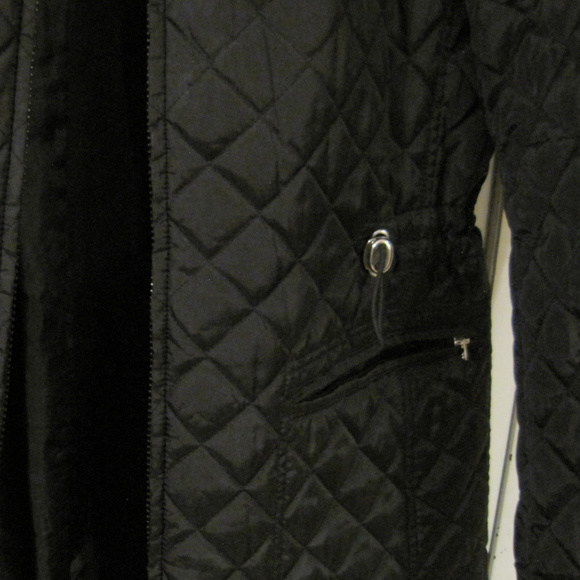 Liz Claiborne Med black quilted Utility Jacket - Picture 5 of 5